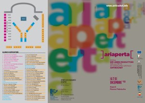 La pianta della Fiera Consumo Critico  di Piazza Plebiscito