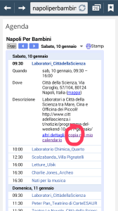 Clicca sull'evento nell'AGENDA e poi sul link in basso "copia nel mio calendario"